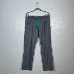 Figs Women M Graphite Gray Kade Cargo Scrub Pants Yoga Waistband Pocket